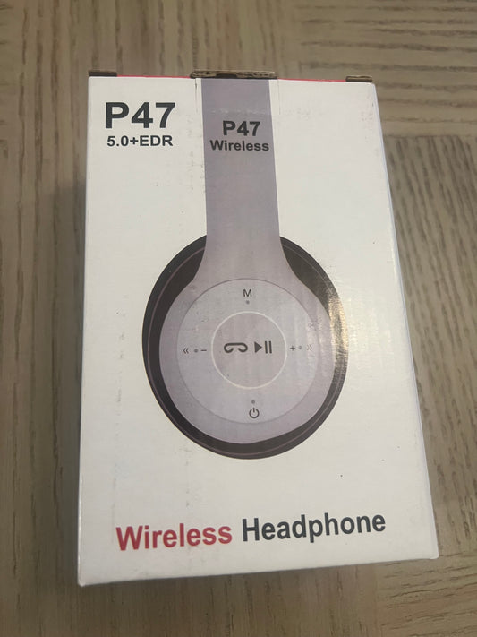 P47 Bluetooth 5.0 Wireless Headphones Foldable Stereo Headset Mic for iPhone , Laptop