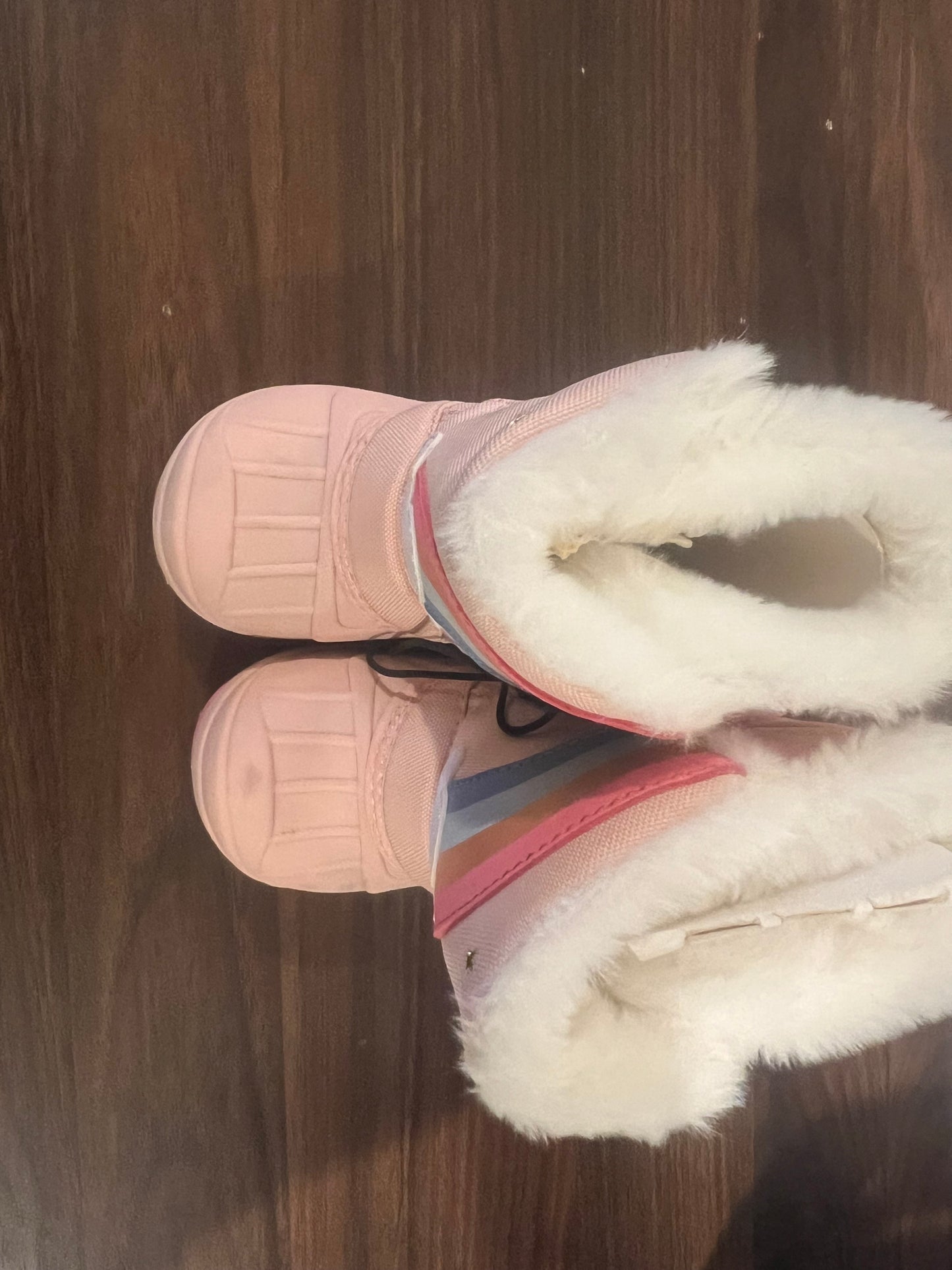 Toddler Girls Frankie Rainbow Pink Winter Boots