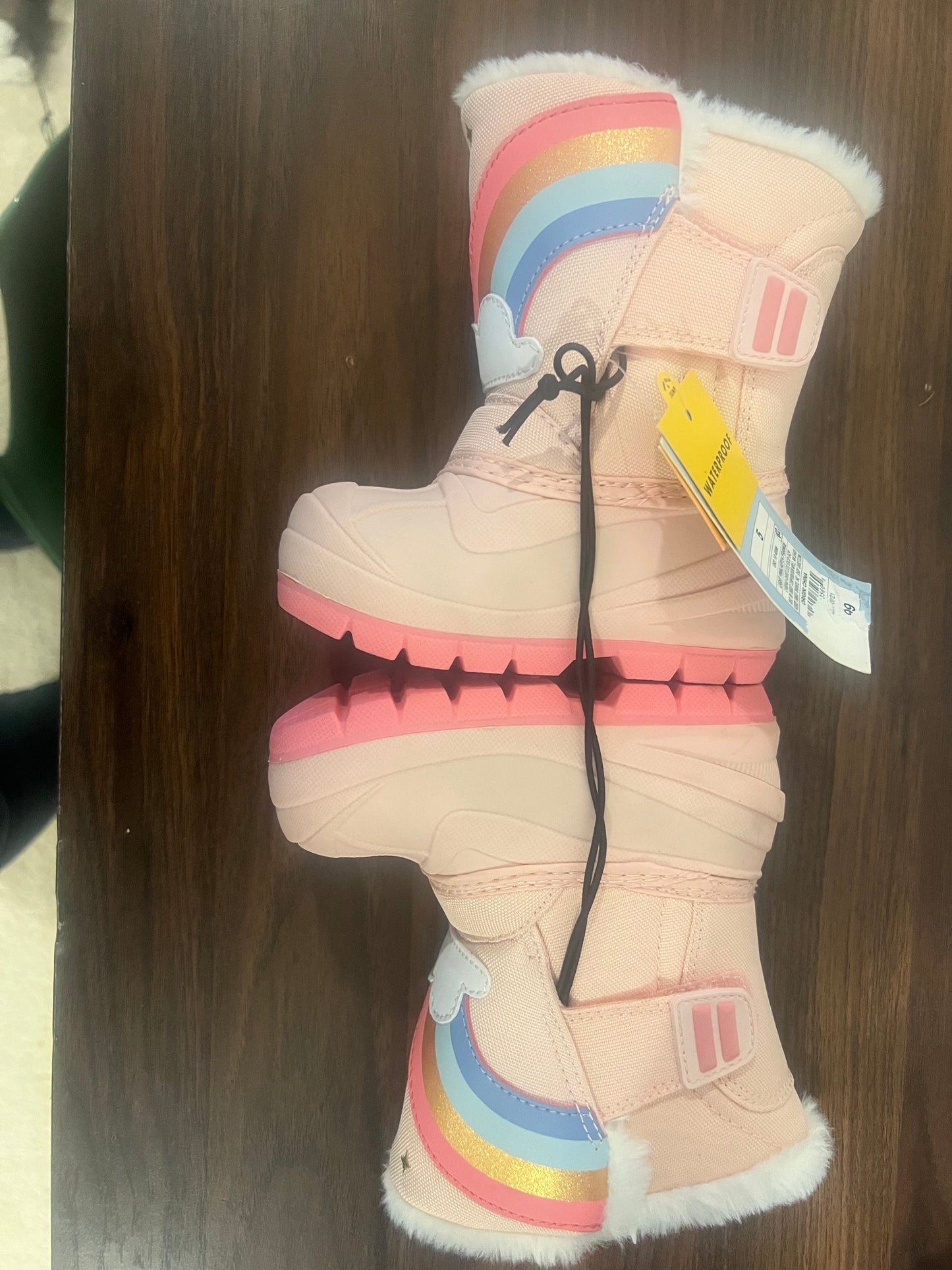 Toddler Girls Frankie Rainbow Pink Winter Boots