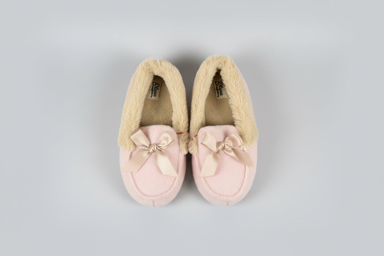 Dluxe by Dearfoams Super Comfort Toddler Girls' Moccasins Bootie Slippers