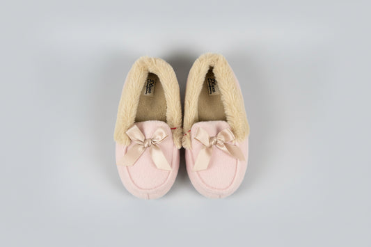 Dluxe by Dearfoams Super Comfort Toddler Girls' Moccasins Bootie Slippers