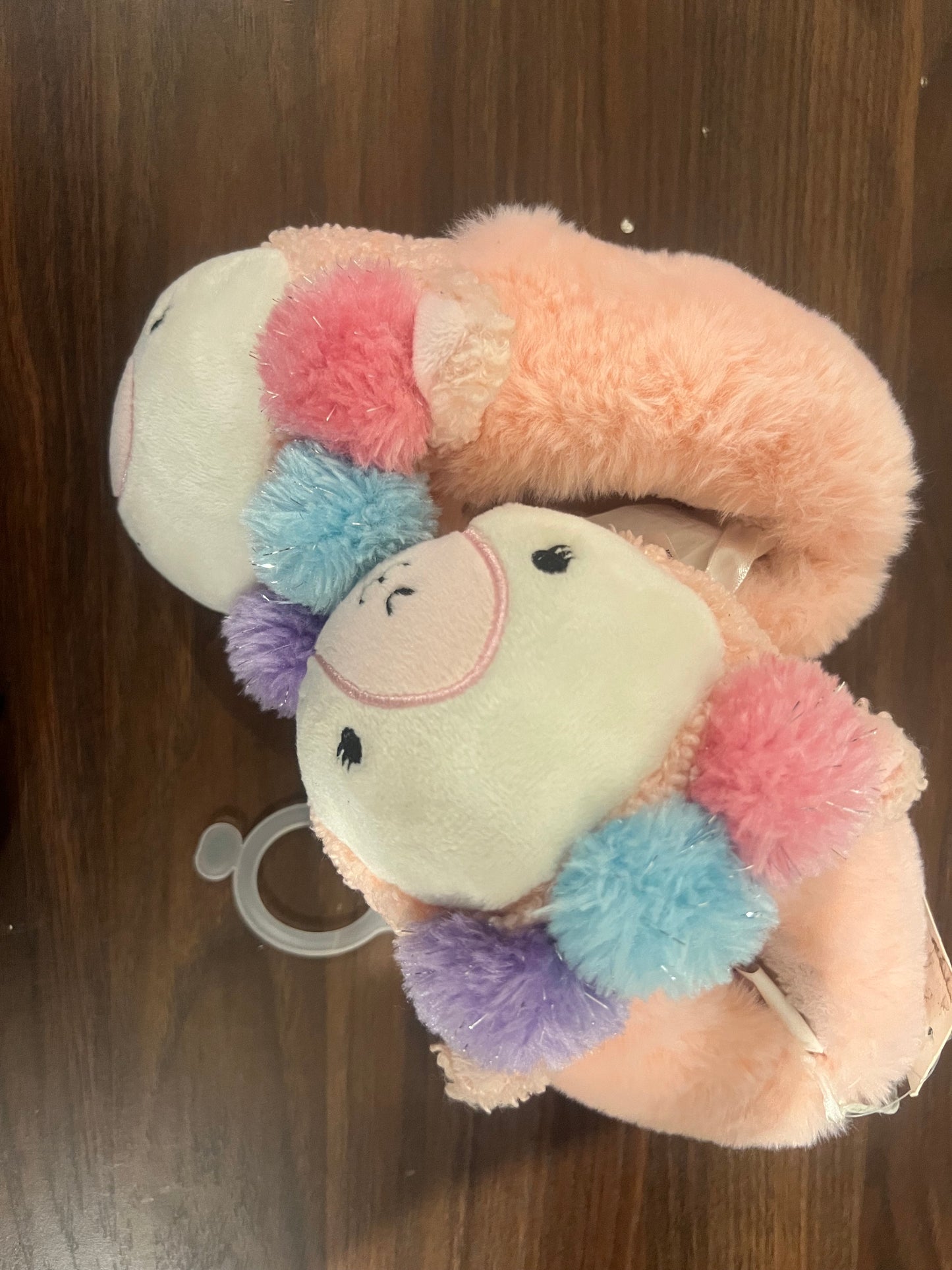 Cat & And Jack Toddler Girls Size M (7-8) Pink Fuzzy Cozy Slippers