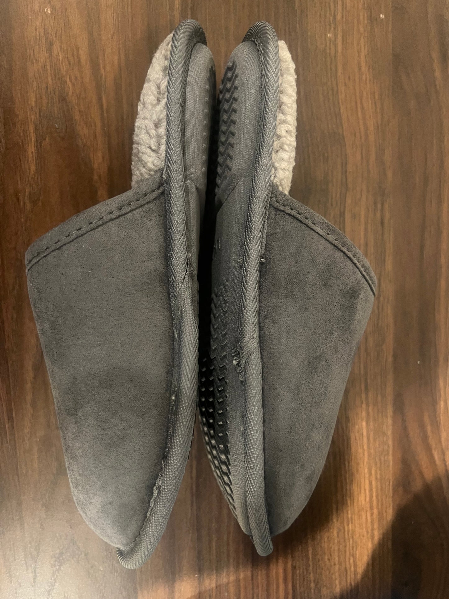 Cat & Jack Unisex Gray/Ellis Scuff Slide Slippers Open Back Slip-On -- L (4/5)