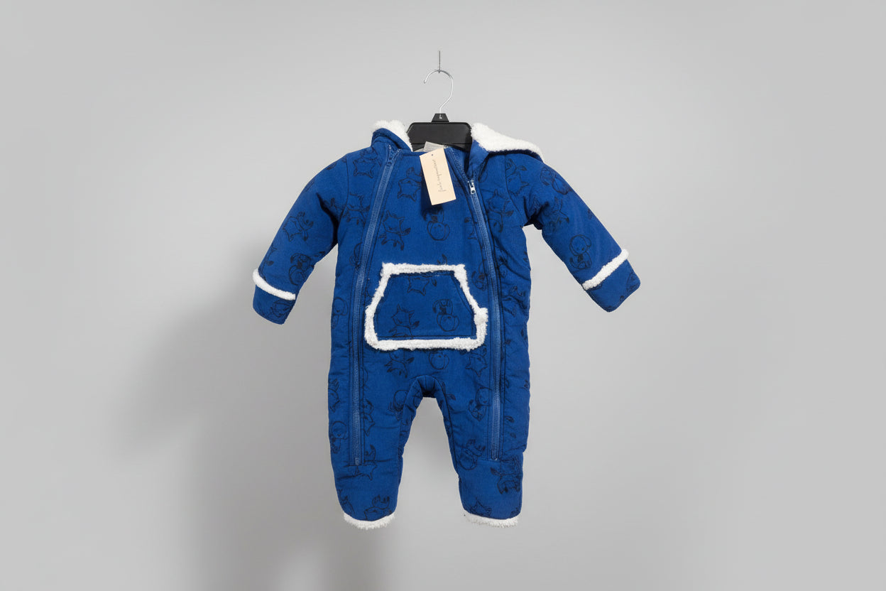 First Impressions Blue Outerwear Hoodie Long Sleeve Classic Winter