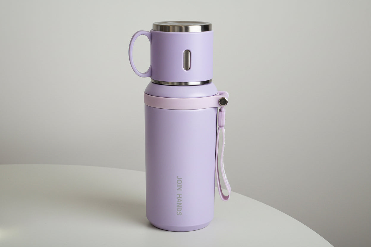 Portable 316 Stainless Steel Insulated Water Bottle 600ML Cold and Hot Flask - CHOOSE COLOR