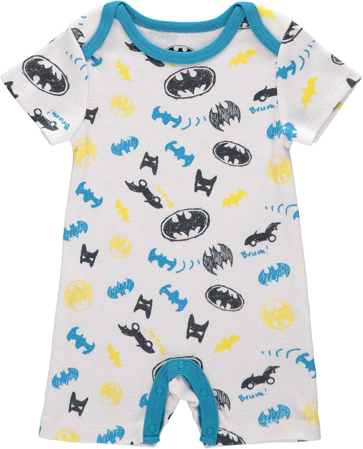 DC Comics Batman Newborn Infant Baby Boys' Romper Bodysuit 2 Pack - 0-3 months