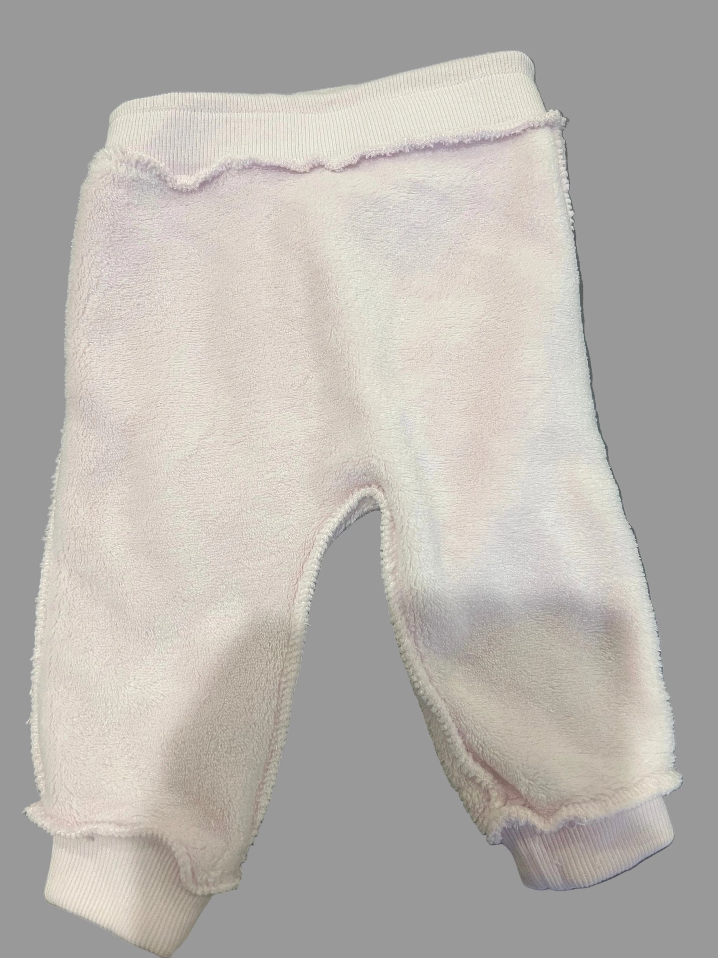 First Impressions Baby Girl' Faux-Sherpa Light Pink Jogger pant
