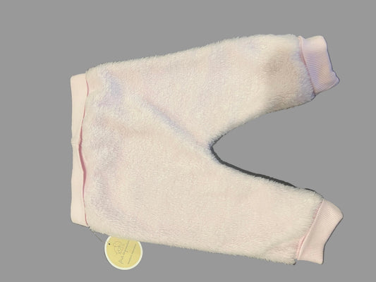 First Impressions Baby Girl' Faux-Sherpa Light Pink Jogger pant