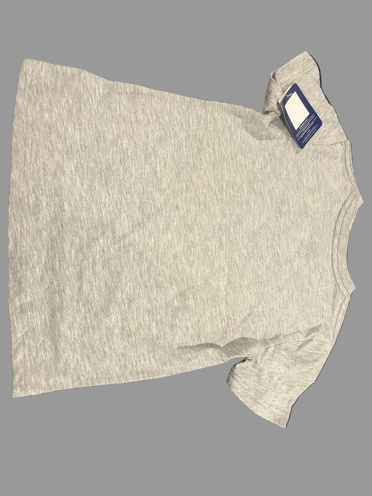 Champion Boys Logo-Print Casual Active Wear T-shirt Oxford Gray
