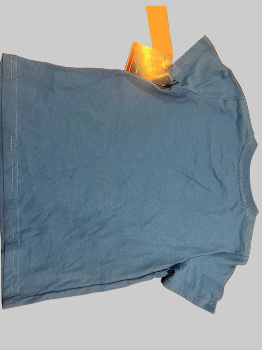 Champion Boys Logo-Print Casual Blue Active Wear T-shirt