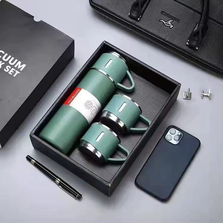 High Quality  Thermo 500ml 304 Stainless Steel Vaccuum Flask Gift Set- CHOOSE COLOR