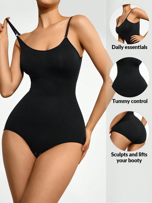 Women's Black Backless Briefs Body Shaper with Tummy Control - CHOOSE SIZE