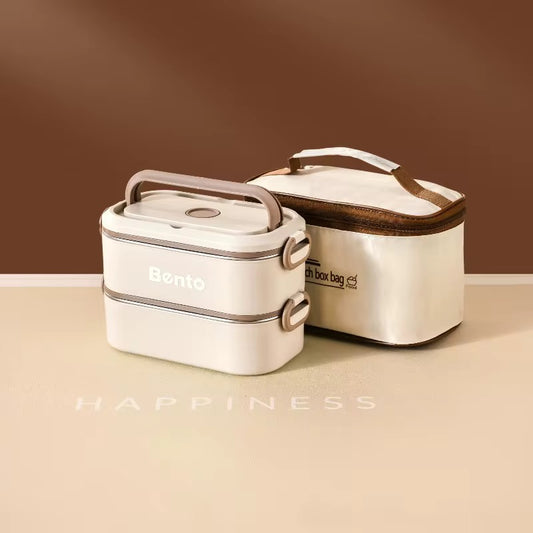 Office Large Capacity Portable Adult Stackable 304 Stainless Steel Lunch Box
