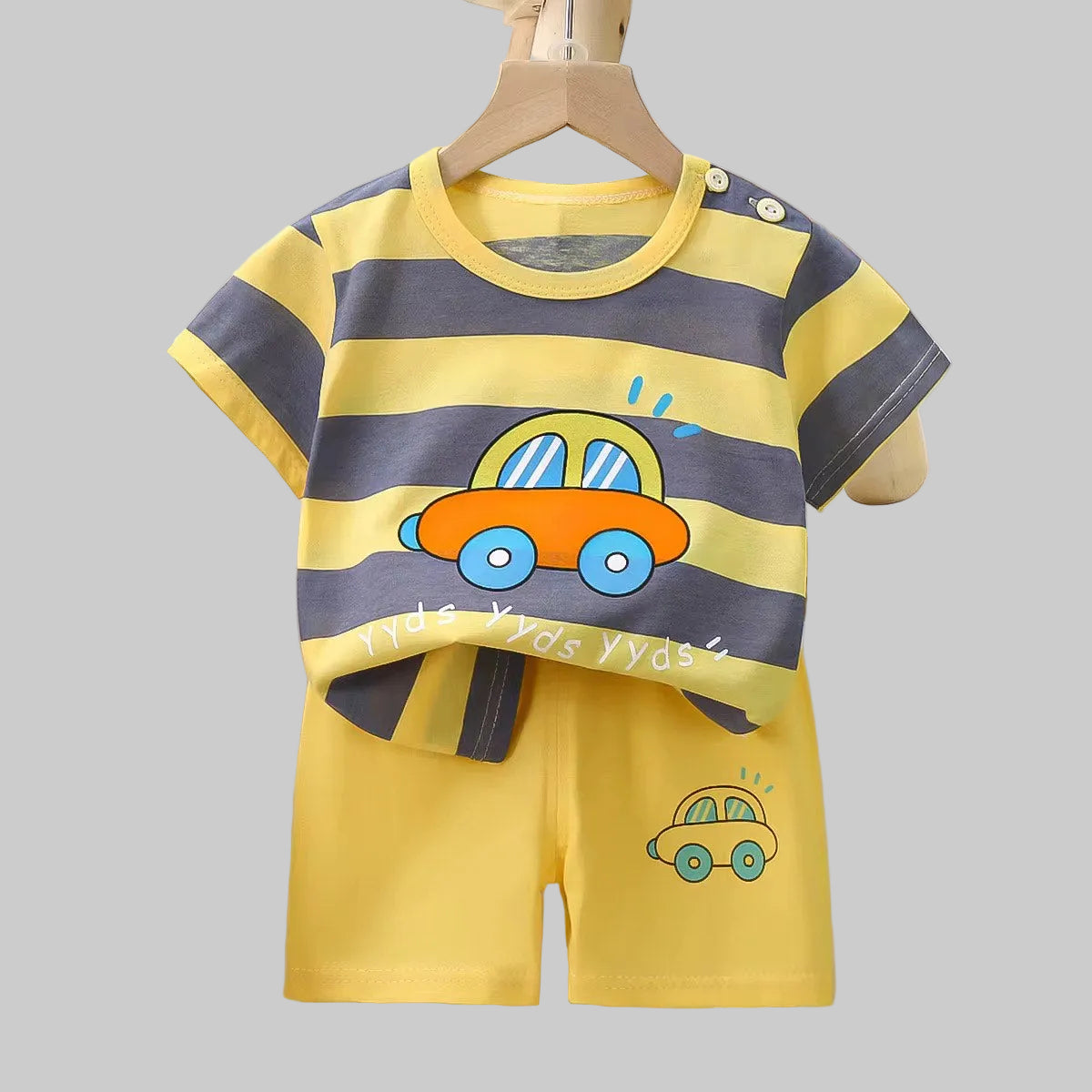 Toddlers' Summer Casual Outfit 2PCS Short Sleeve with Pants Clothing set - Sz 9M, 24M