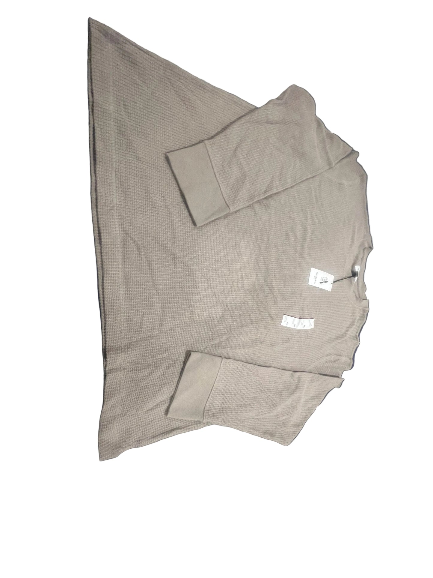 Goodfellow & Co Men's Long Sleeve Thermal Waffle Knit Shirt Warm Grey - Size XXL