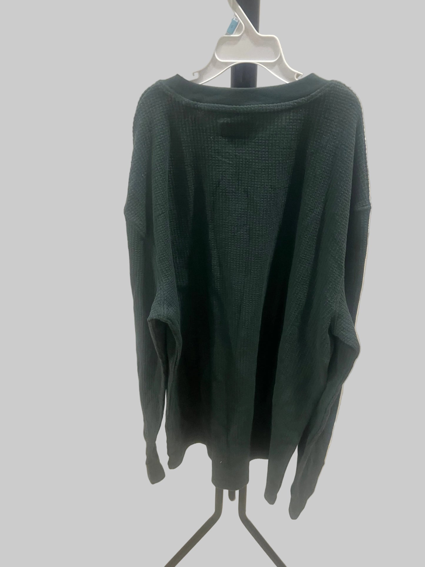 Goodfellow & Co Men's Long Sleeve Thermal Waffle Knit Shirt Green - Size M