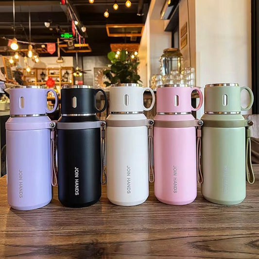 Portable 316 Stainless Steel Insulated Water Bottle 600ML Cold and Hot Flask - CHOOSE COLOR