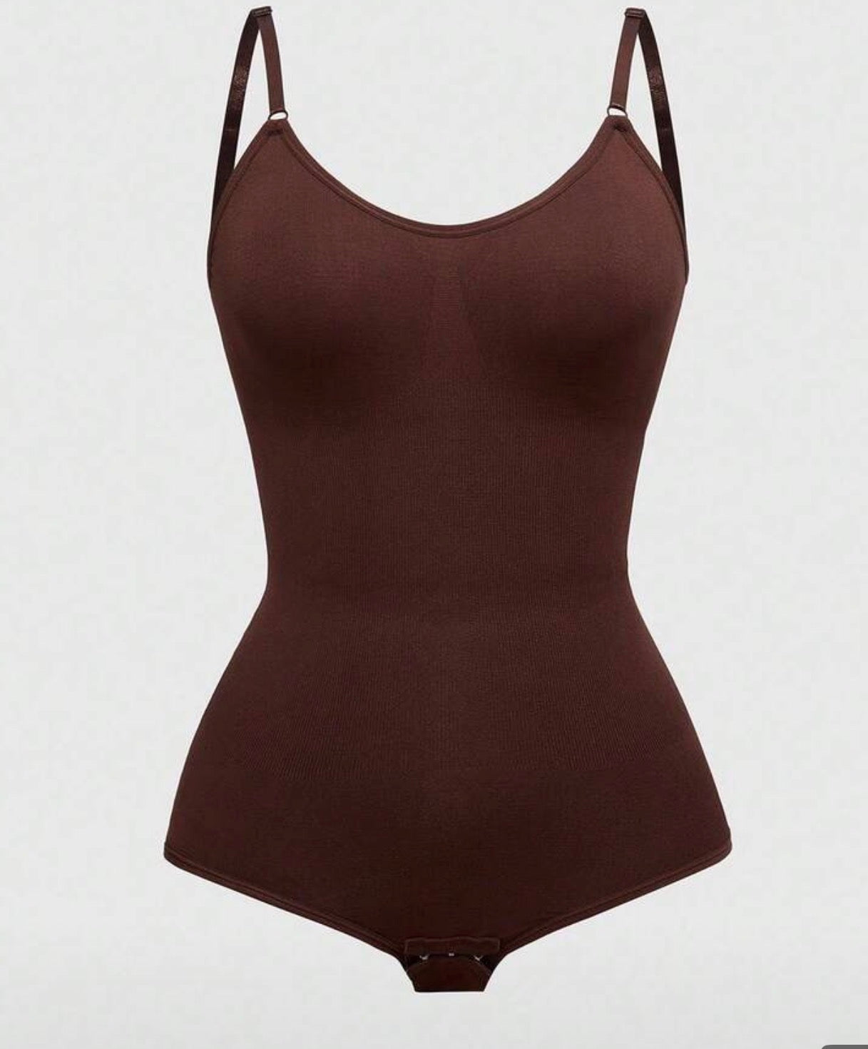 Women One Piece Shapewear Camisole Bodysuit Chocolate Brown - CHOOSE SIZE