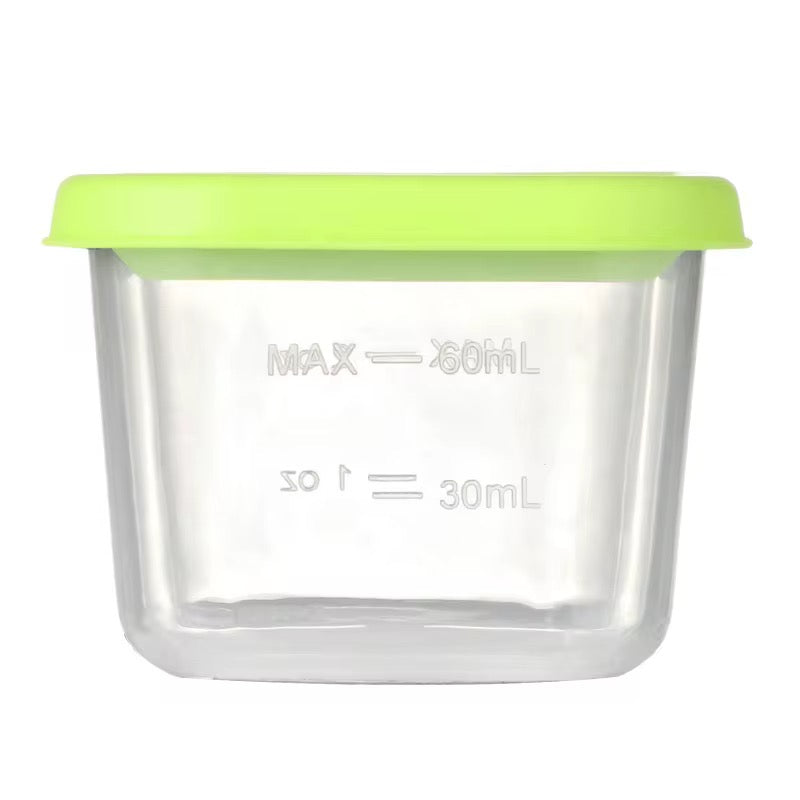 Leakage-Proof Plastic Baby 8 Pack Food Storage Container Set- CHOOSE COLOR