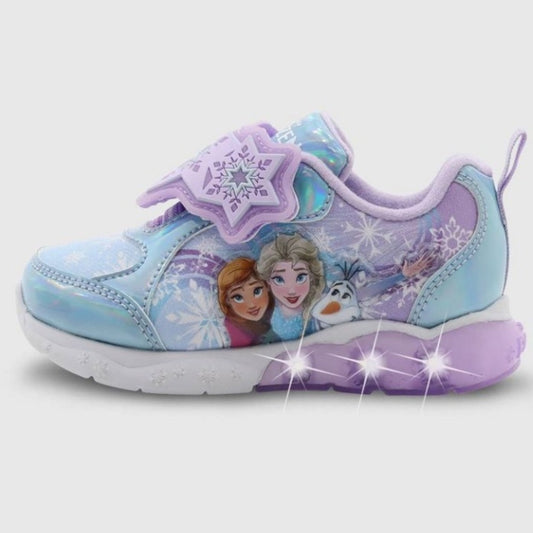 Disney’s Frozen Toddler Girls Athletic Light Up Sneakers Chose Size