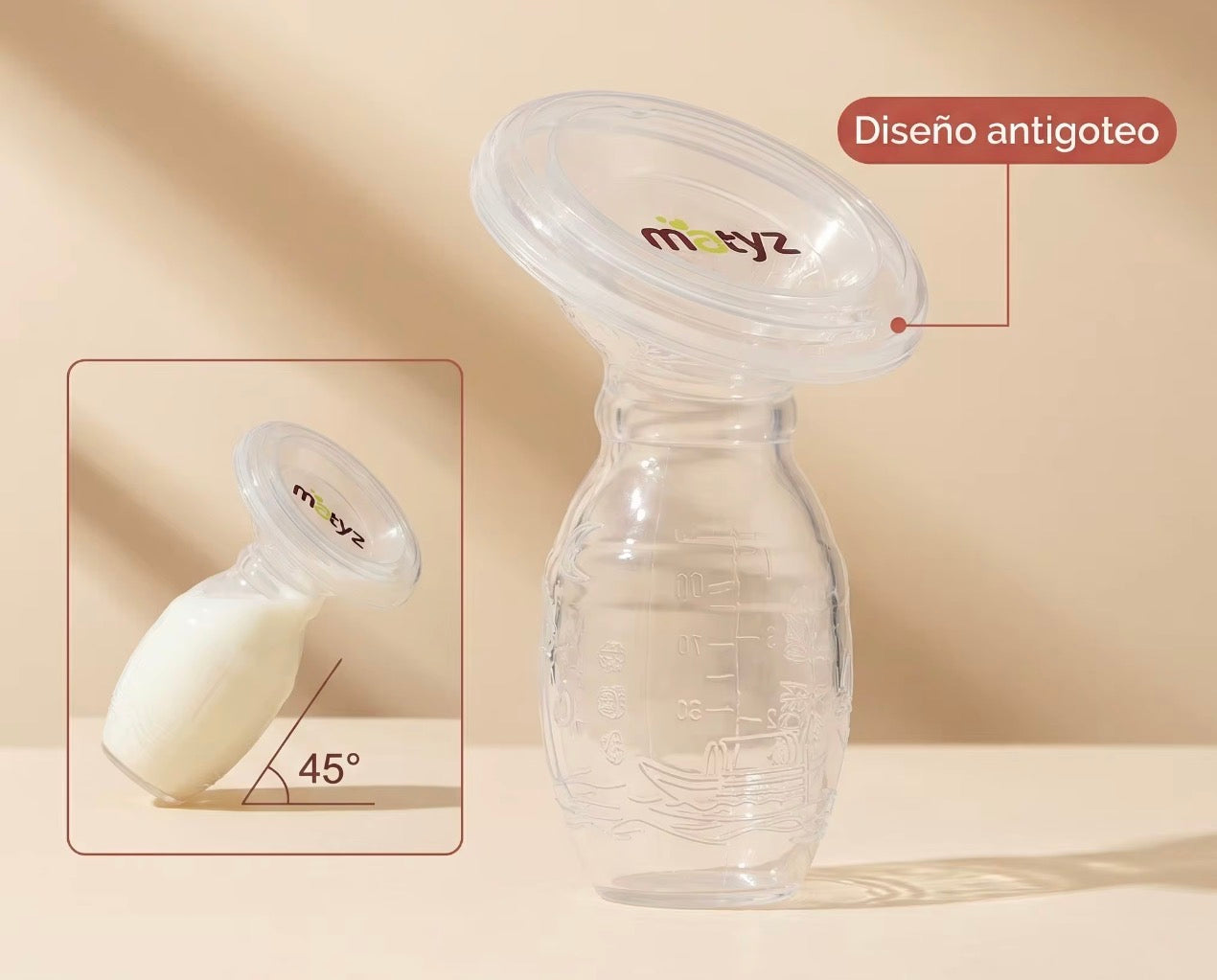 Silicone manual breast pump - Matyz