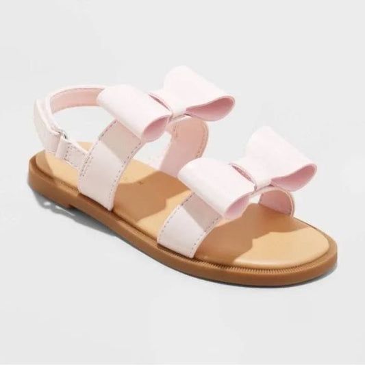 Toddler Girls' Ruby Bow Sandals - Cat & Jack - CHOOSE SIZE/ COLOR