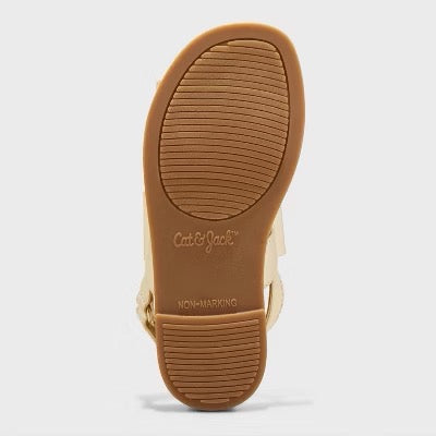 Toddler Girls' Ruby Bow Sandals Gold - Cat & Jack - CHOOSE SIZE