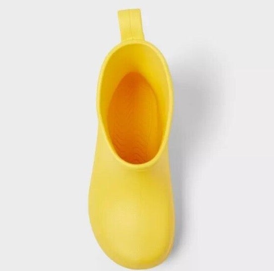 Toddler Unisex Eli Rain Boots Yellow Waterproof Pull On - Cat & Jack
