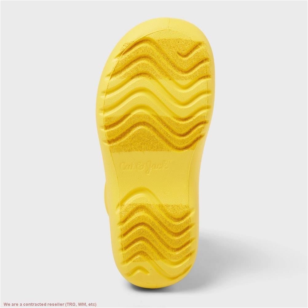 Toddler Unisex Eli Rain Boots Yellow Waterproof Pull On - Cat & Jack
