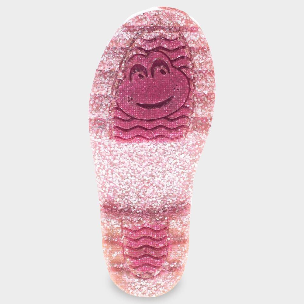 Western Chief Toddler Abby Glitter Lighted Rain Boots  Pink - Size 11