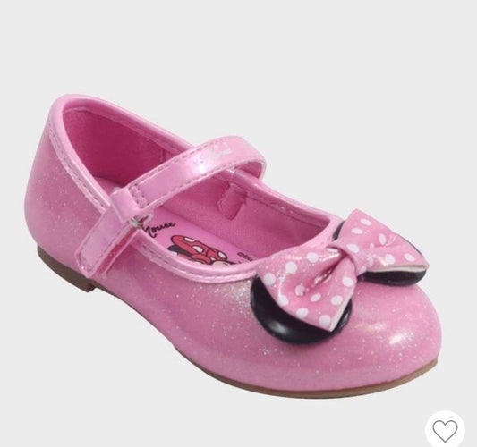 Toddler Girls' Disney Minnie Mouse Ballet Flats - Pink 6