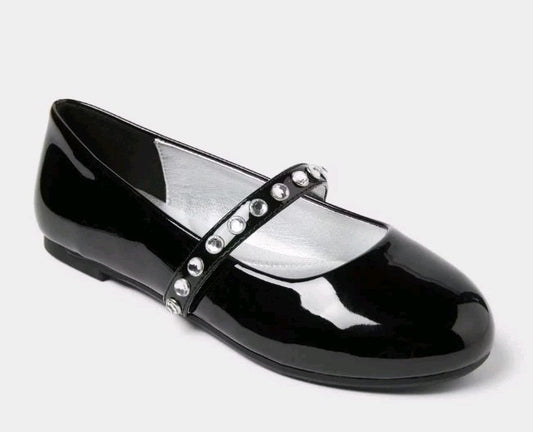 Kids' Brooke Ballet Flats - Cat & Jack™ Black - CHOOSE SIZE / COLOR