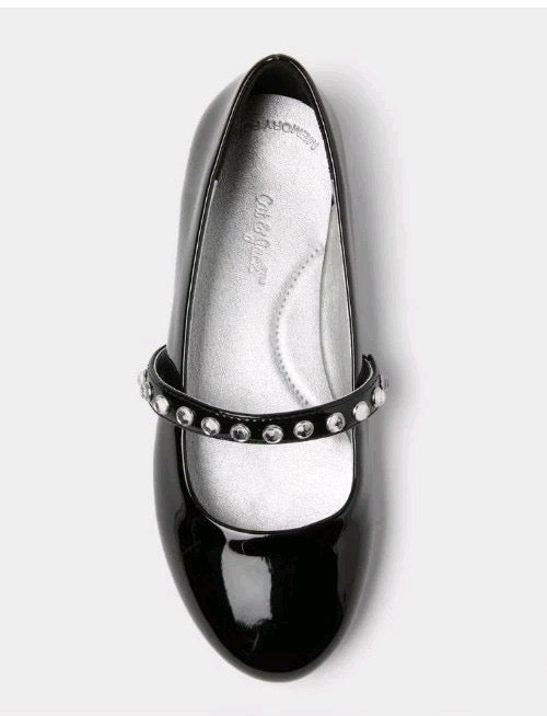 Kids' Brooke Ballet Flats - Cat & Jack™ Black - CHOOSE SIZE