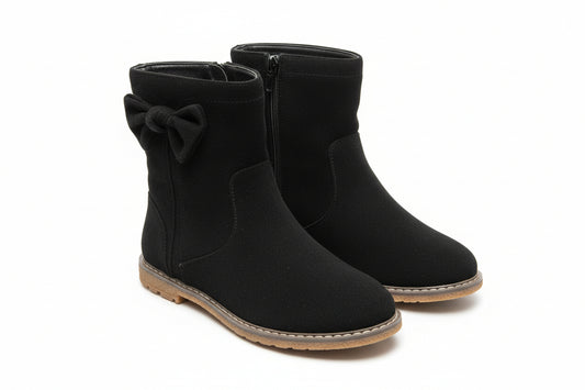Cat & Jack Toddler Girl Black Olivia Faux Suede Boots - Size 10