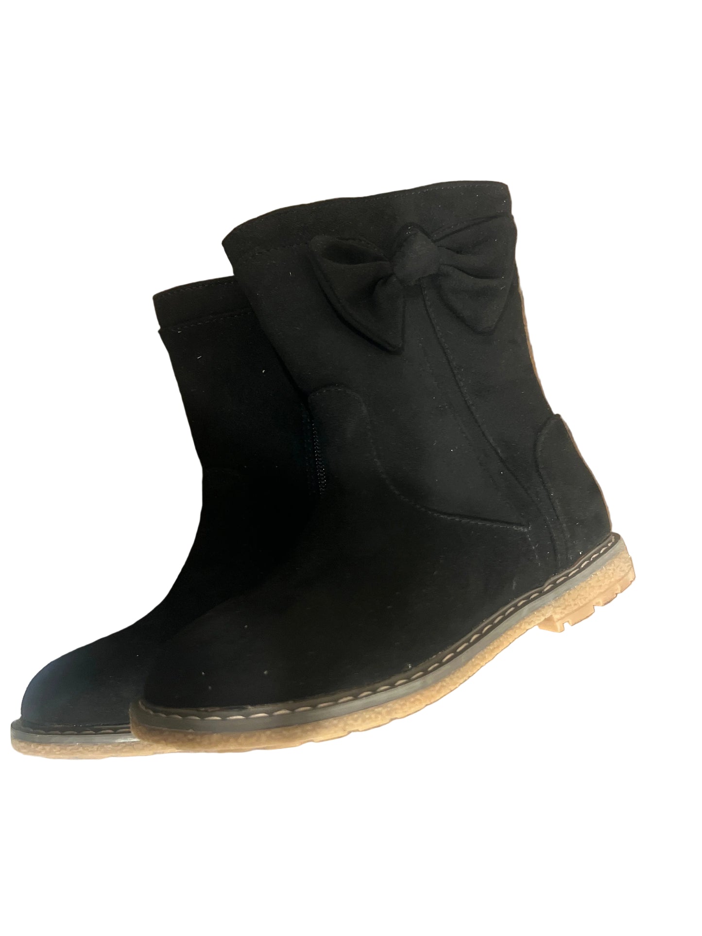 Cat & Jack Toddler Girl Black Olivia Faux Suede Boots - Size 10