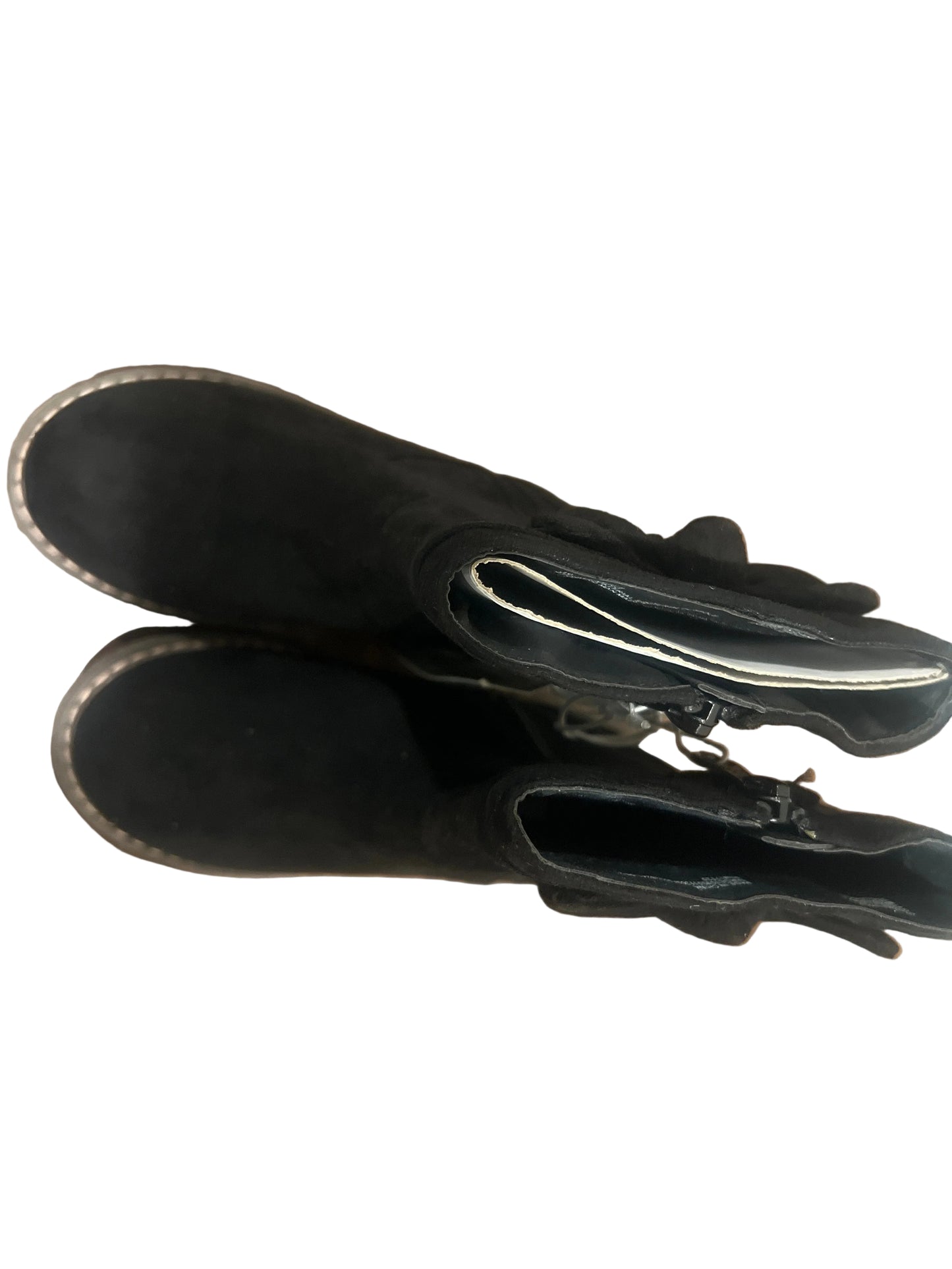 Cat & Jack Toddler Girl Black Olivia Faux Suede Boots - Size 10