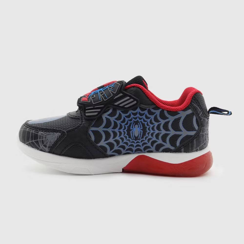Marvel Little Boy Spider-Man Light Up Sneakers Black - Size 13