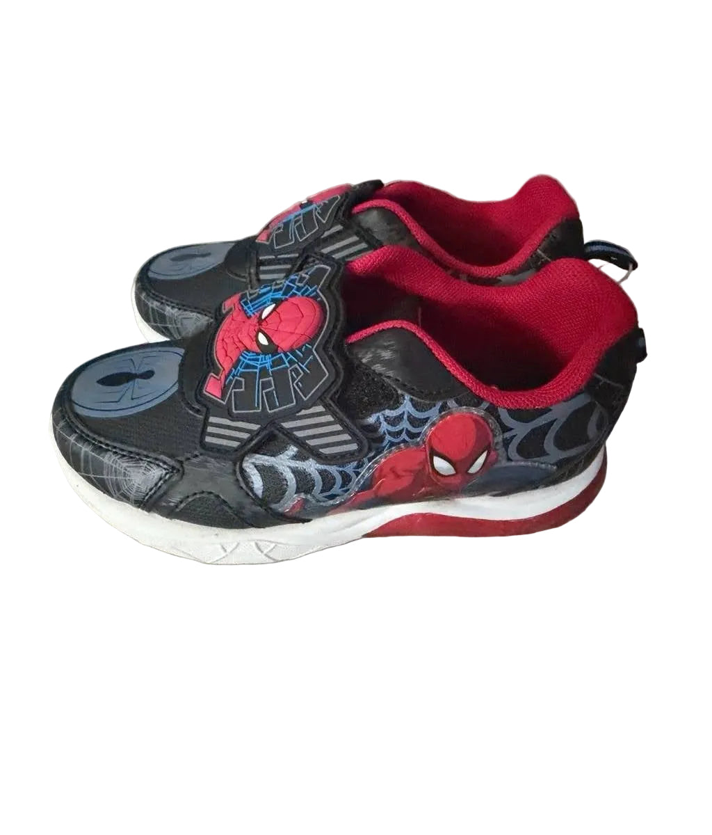 Marvel Little Boy Spider-Man Light Up Sneakers Black - Size 13