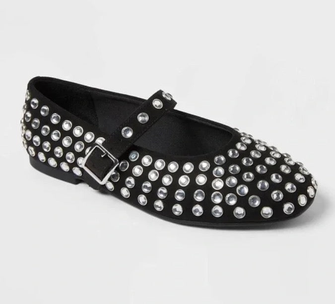 Kids' Toree Rhinestone Ballet Flats - art class - CHOOSE SIZE / COLOR