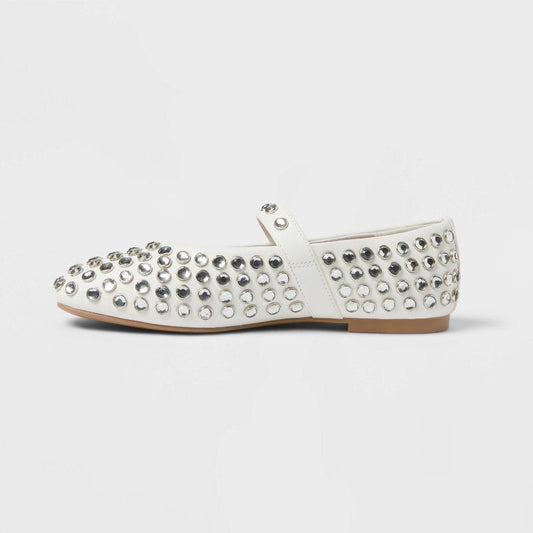 Kids' Toree Rhinestone Ballet Flats - art class - CHOOSE SIZE / COLOR