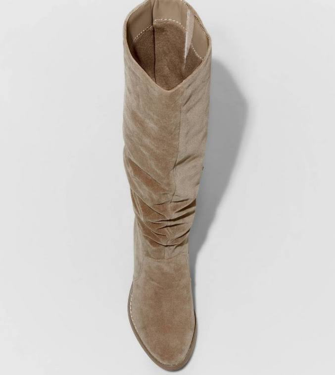 Women's Lainee Heeled Scrunch Boots Taupe - Universal Thread - CHOOSE SIZE