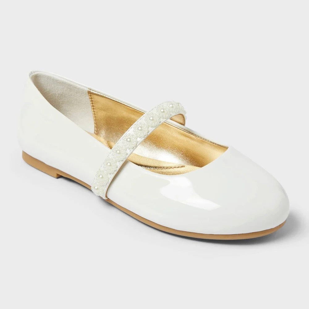 Kids' Brooke Ballet Flats - Cat & Jack™ Black - CHOOSE SIZE / COLOR