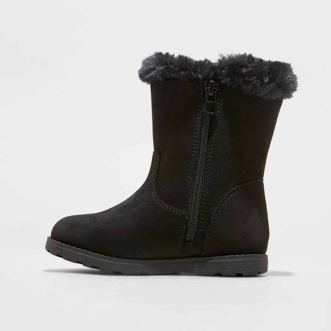 Cat & Jack Toddler Girls Leah Winter Shearling Style Boots Black - CHOOSE SIZE