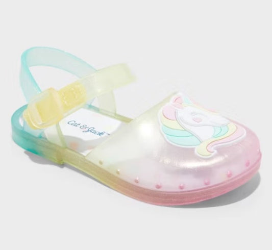 Toddler Lainey Unicorn Jelly Sandals Multicolor - Cat & Jack - SIZE 6