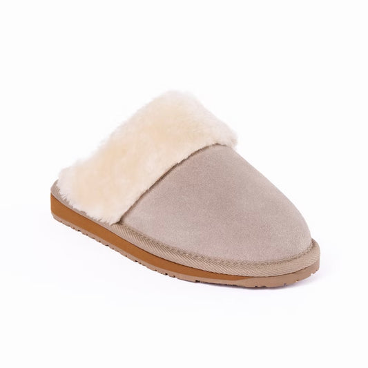 Minnetonka Women's Carefree Scuff Slippers Simply Taupe - Size 6M