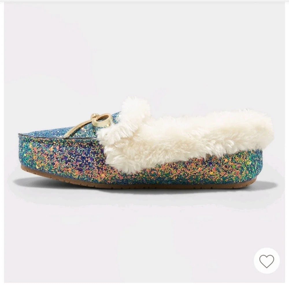 Cat & Jack Girls Paige Moccasin Slip-On Slippers Multicolor - CHOOSE SIZE