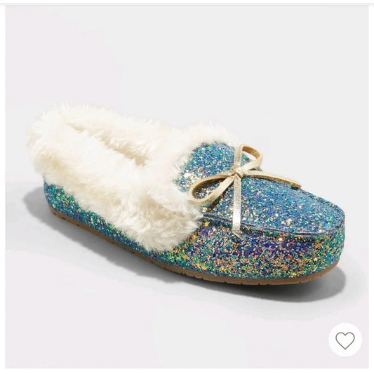 Cat & Jack Girls Paige Moccasin Slip-On Slippers Multicolor - CHOOSE SIZE