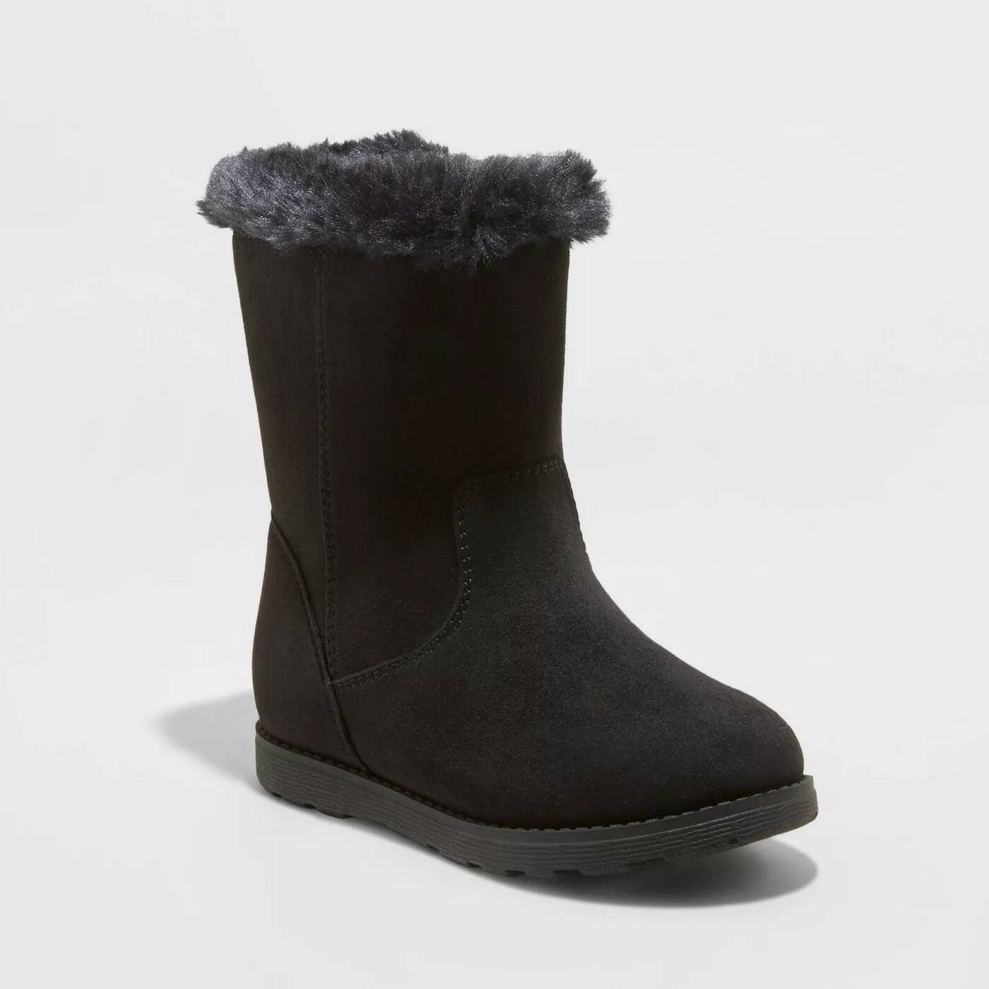 Cat & Jack Toddler Girls Leah Winter Shearling Style Boots Black - CHOOSE SIZE