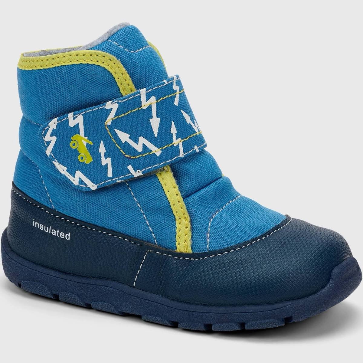 See Kai Run Toddler Basics Blake Winter Boots Blue - CHOOSE SIZE