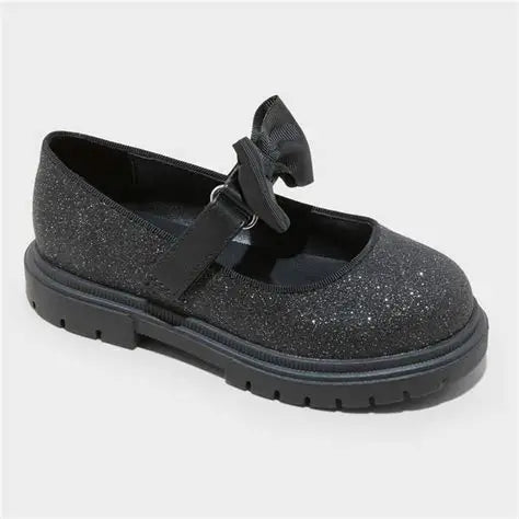 Cat & Jack Toddler Girls Kori Lug Sole Mary Jane Flats Black - Size 7
